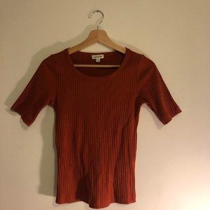 Frank and oak / Mid sleeve t-shirt orange